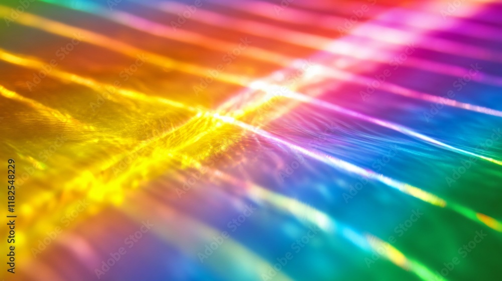 Obraz premium Vibrant Rainbow Light Leaks Abstract Background
