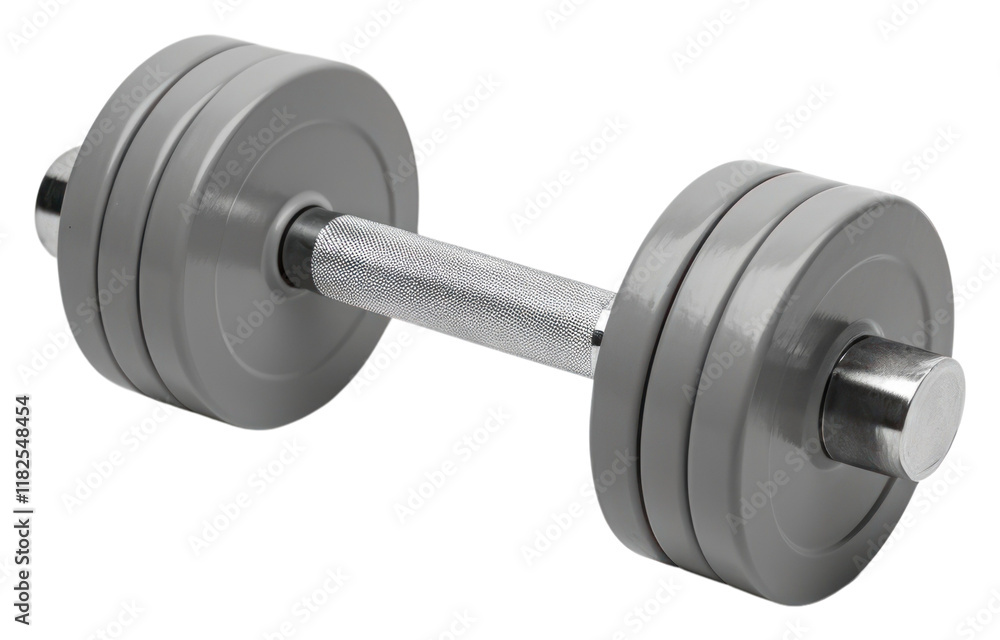 Naklejka premium PNG Dumbbell minimal dumbbell sports gym.