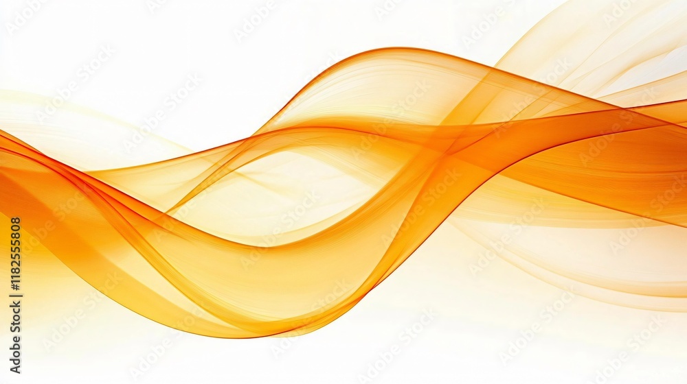 Naklejka premium Abstract Orange and White Wave Background Design