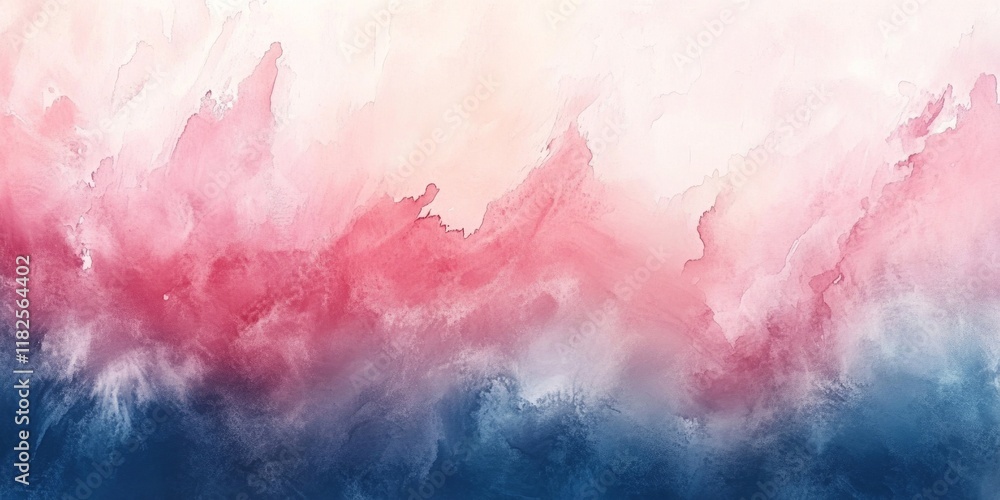 Obraz premium Soft pastel hues blend seamlessly in a watercolor wash, creating a dreamy and artistic backdrop