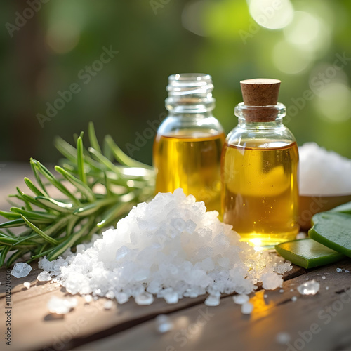 Oil, salt, aloe vera and other ingredients