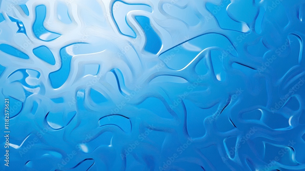 Stunning Abstract Blue Digital Art with Intricate Patterns Stunning Abstract Blue Digital Art with Intricate Patterns