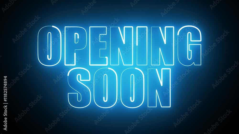OPENING SOON NEON TITLE ANIMATION
OPENING SOON NEON TITLE ANIMATION