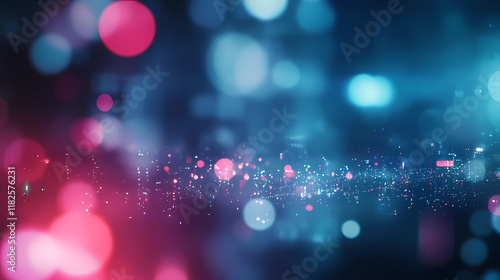 Stock market growth and investment concept on abstract blank dark blurred background with bokeh and raising financial chart graphs. , mock up generative ai. Velvetlight. Illustration photo