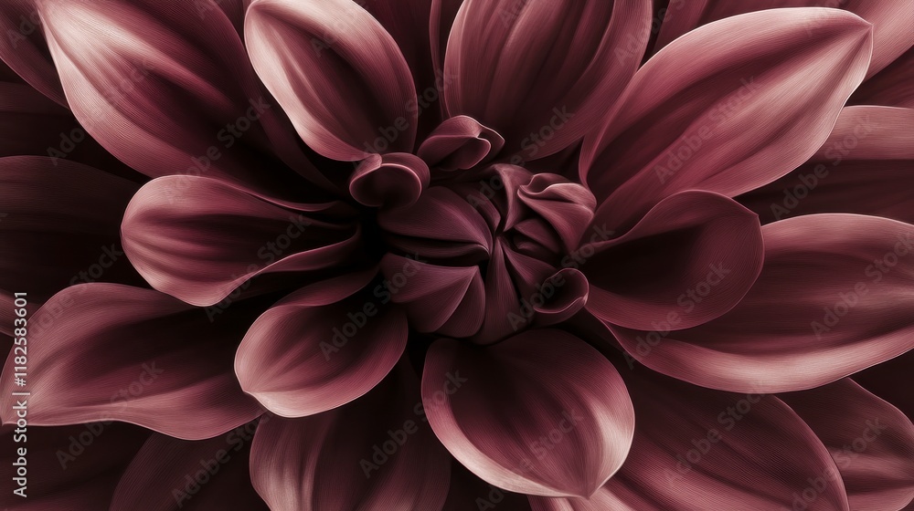 Close-up of a Deep Burgundy Flower's Intricate Petals Close-up of a Deep Burgundy Flower's Intricate Petals