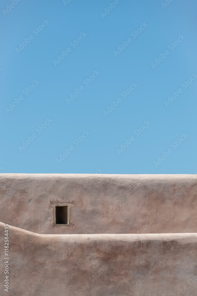 Africa, Morocco, Rabat. Lighthouse building walls.. Africa, Morocco, Rabat. Lighthouse building walls..