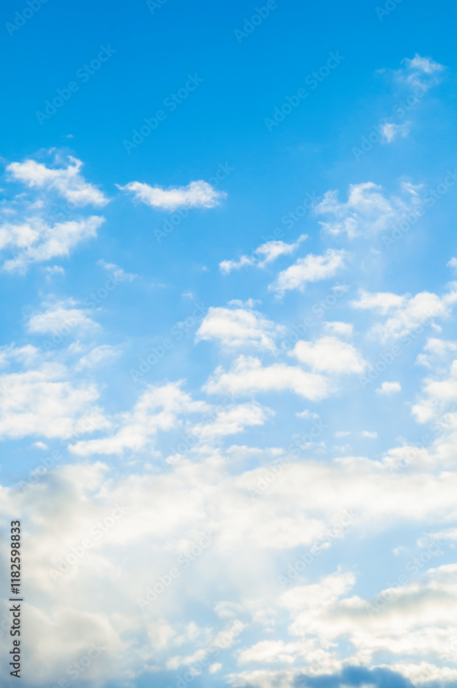 Sunset sky view, picturesque sunset sky background with scenic evening clouds Sunset sky view, picturesque sunset sky background with scenic evening clouds