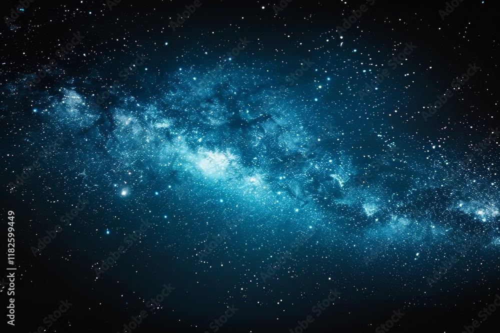 Fototapeta premium Stunning space photography capturing the beauty of a spiral galaxy nebula in cosmic splendor