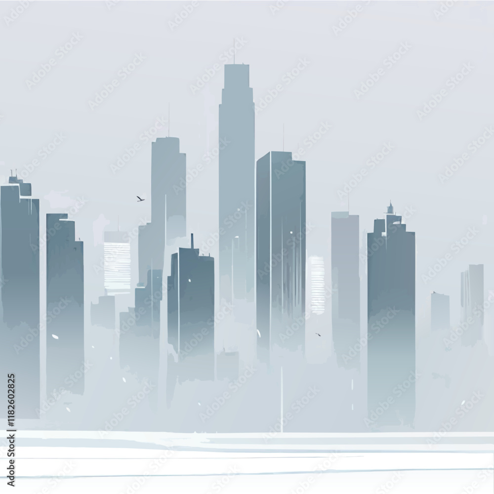 Fototapeta premium city skyline background vector illustration