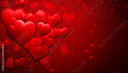 Abstract heart background. Love concept, valentine day greeting card.