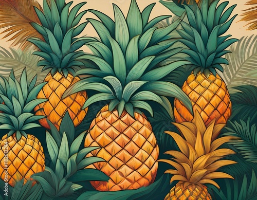 flat pinapple pattern