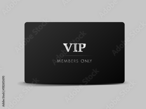 Premium golden VIP Card with elegant vip card template. Modern business card for members only. Luxury design.