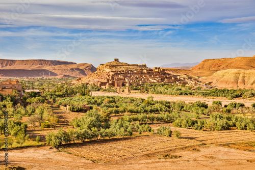 Morocco, Ouarzazate Province. Ait Ben Haddou