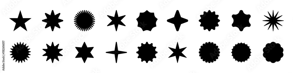 Star icon collection.Black stars icon set. Sparkle star icon set. Star icon collection.Black stars icon set. Sparkle star icon set.