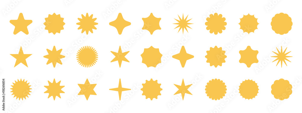 Star icon collection.Black stars icon set. Sparkle star icon set. Star icon collection.Black stars icon set. Sparkle star icon set.