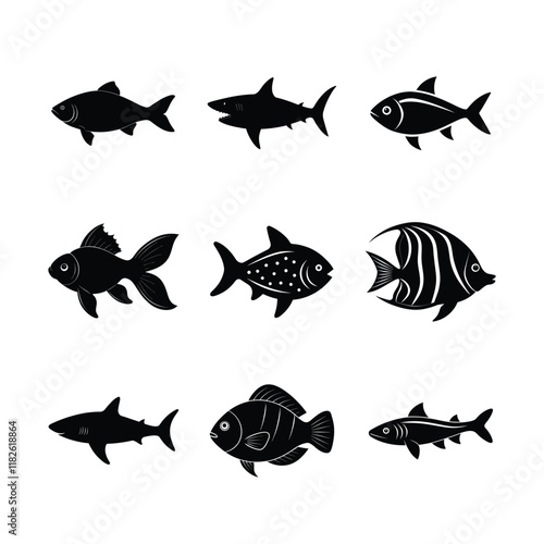 set of fish icon