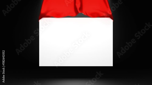 Dynamic 4K cloth reveal featuring luma matte for endless creative possibilities. Ideal for showcasing logos, titles, products, branding visuals