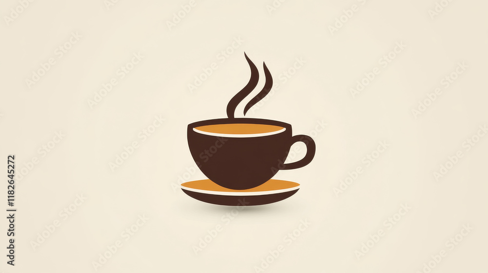 Obraz premium Vector logo Cup. Brand logo in the shape of the Cup.