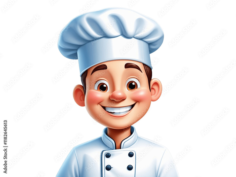 chef with a pan chef with a pan
