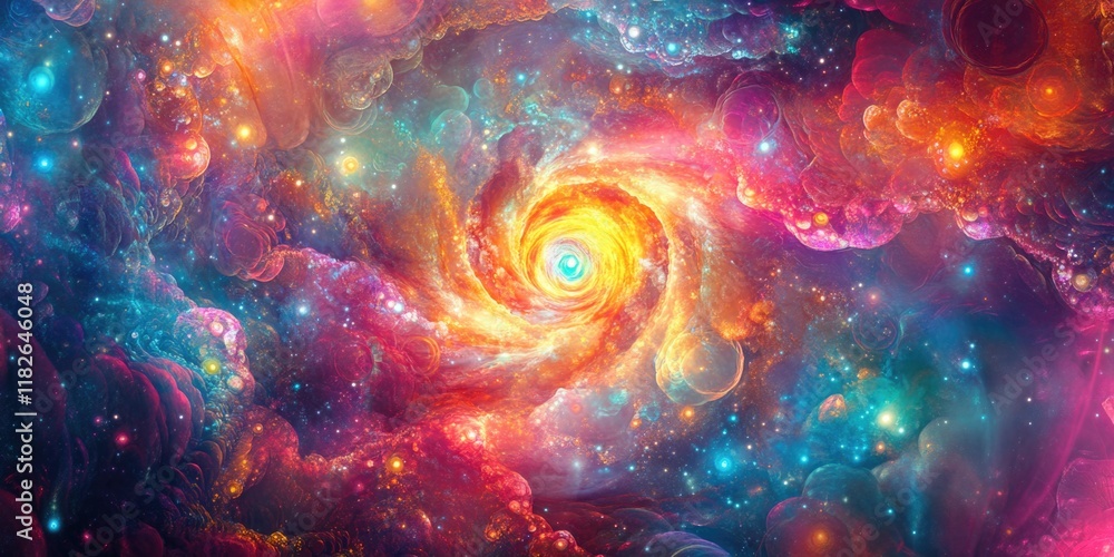 Vibrant Cosmic Scene Vibrant Cosmic Scene