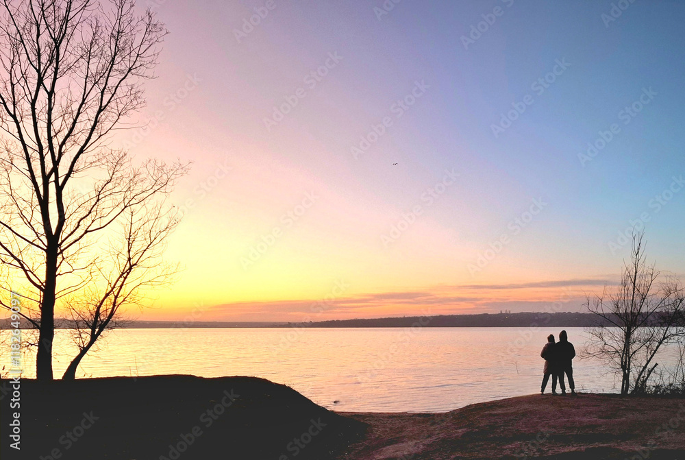 Fototapeta premium sunset on the beach