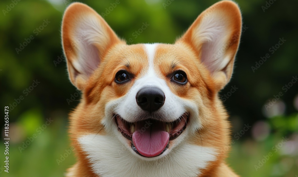 Happy Corgi Awaiting Checkup at Vet Clinic, A Picture of Trust and Animal Healthcare Happy Corgi Awaiting Checkup at Vet Clinic, A Picture of Trust and Animal Healthcare