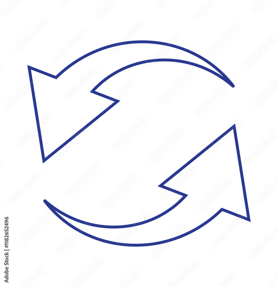 Circle arrow icon. Cycle, resumption , repeat concept. Vector illustration Circle arrow icon. Cycle, resumption , repeat concept. Vector illustration