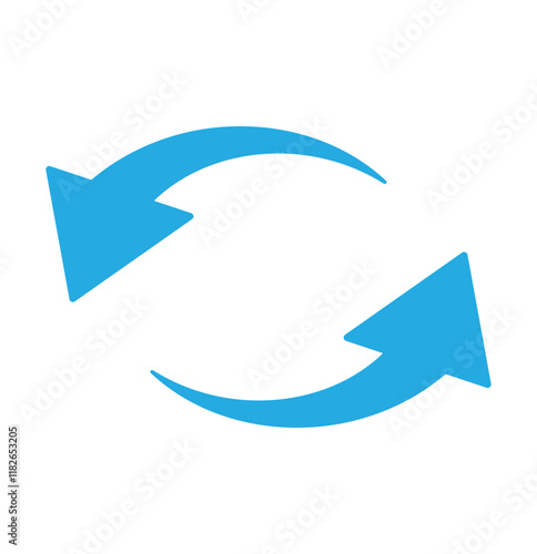 Circle arrows icon vector diagram infographic set. Sync repeat and reload arrow icon, rotate arrow symbol, Vector illustration