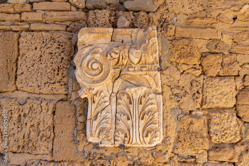Tunis, Tunisia. Roman ruins of the Baths of Antoninus in Carthage.