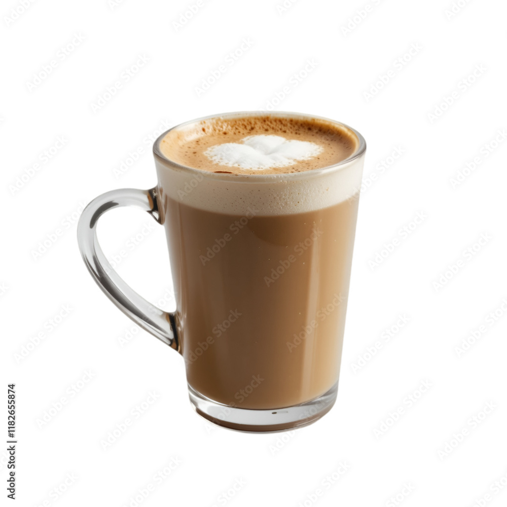 Delicious hot chocolate cappuccino in a white cup Delicious hot chocolate cappuccino in a white cup