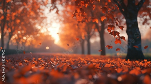 Autumn Sunrise Forest