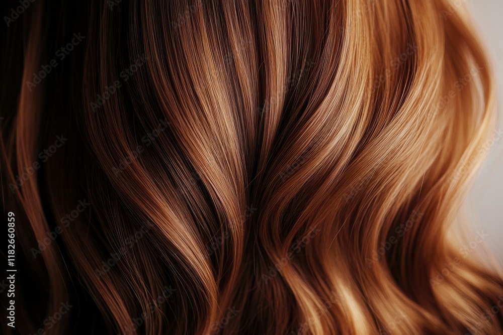 Featuring gracefully flowing locks of hair in rich golden brown tones, this image highlights the elegance and sophistication imparted by smooth and shiny tresses. Featuring gracefully flowing locks of hair in rich golden brown tones, this image highlights the elegance and sophistication imparted by smooth and shiny tresses.