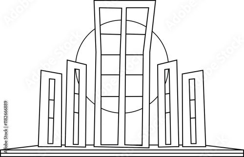 Sketch of Shaheed Minar Language Martyrs Memorial 