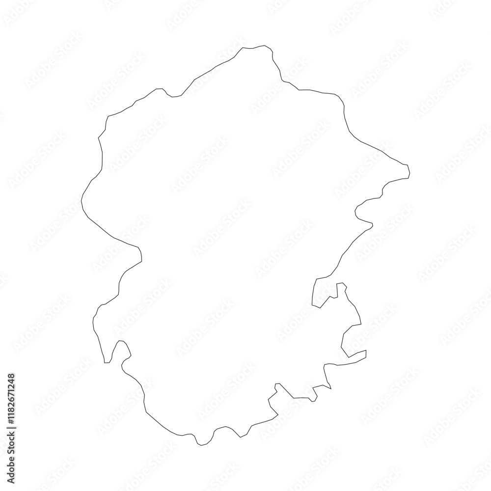 Chuvash blank outline map Chuvash blank outline map