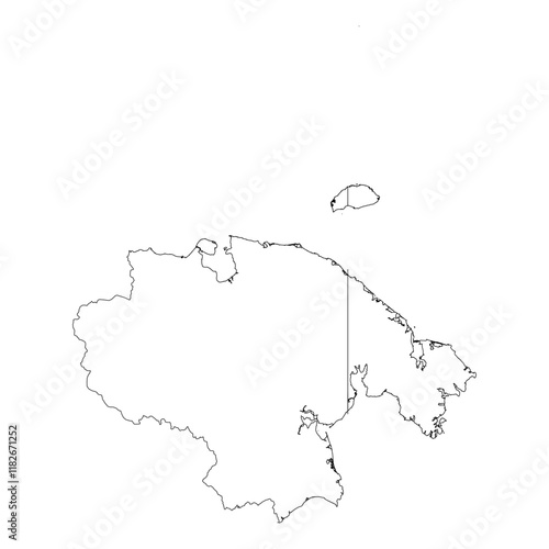 Chukot blank outline map