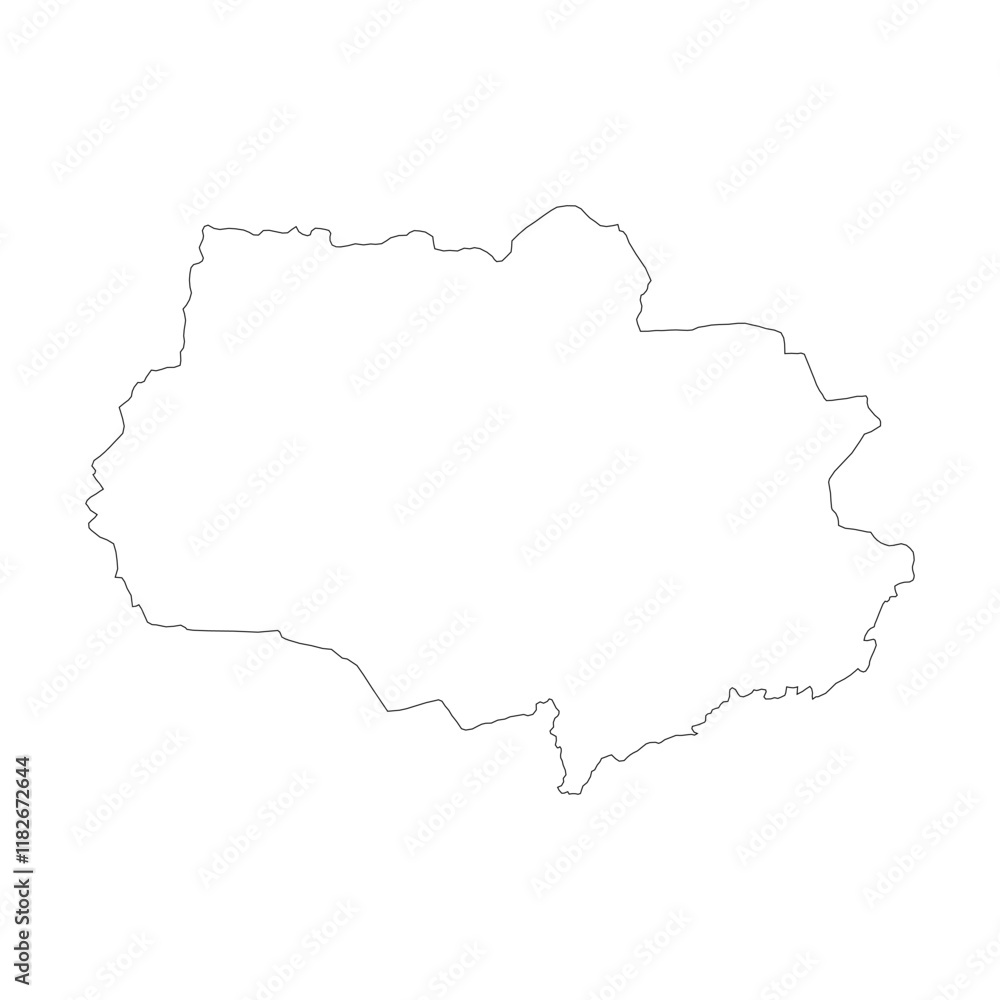 Tomsk blank outline map Tomsk blank outline map