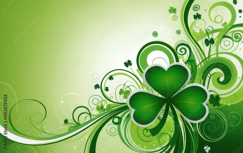 A beautiful green shamrock illustration perfect for St. Patrick's Day festivities and decorations. A beautiful green shamrock illustration perfect for St. Patrick's Day festivities and decorations.