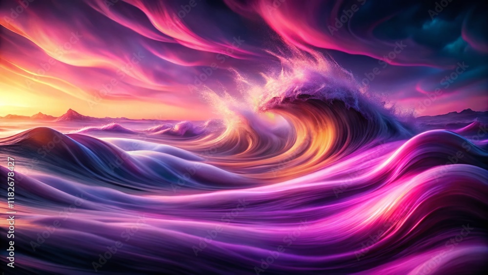 Abstract Purple Pink Waves Motion Blur Low Light Background Stock Photo Abstract Purple Pink Waves Motion Blur Low Light Background Stock Photo