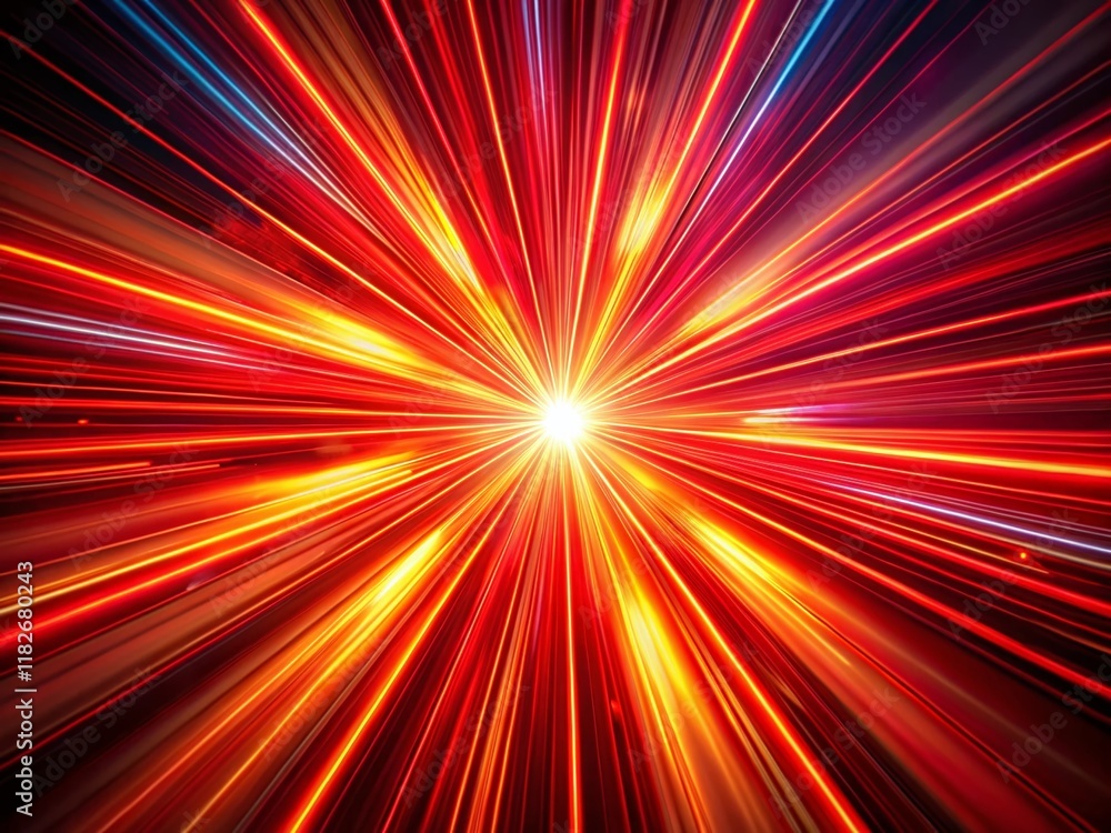 Abstract Red Rays Background: Long Exposure Light Streaks Wallpaper Design Abstract Red Rays Background: Long Exposure Light Streaks Wallpaper Design