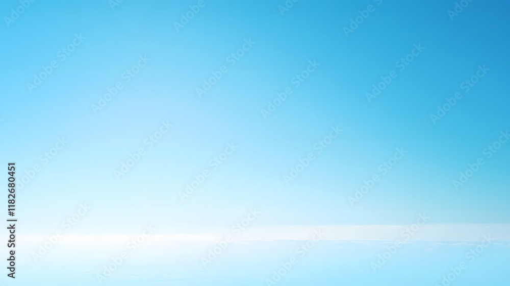 Obraz premium Harmonious color gradients in soft sky blue