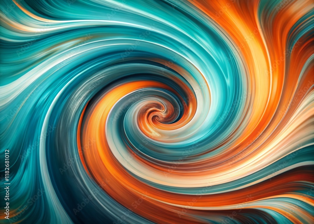 Abstract Swirl Background: Teal, Orange & Gray Artistic Design - Modern Wallpaper Abstract Swirl Background: Teal, Orange & Gray Artistic Design - Modern Wallpaper