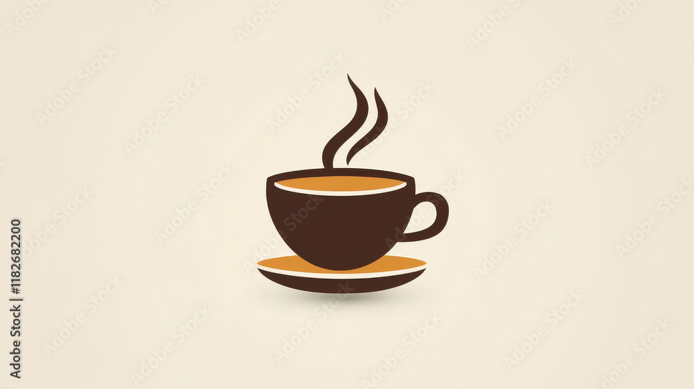 Obraz premium Vector logo Cup. Brand logo in the shape of the Cup.