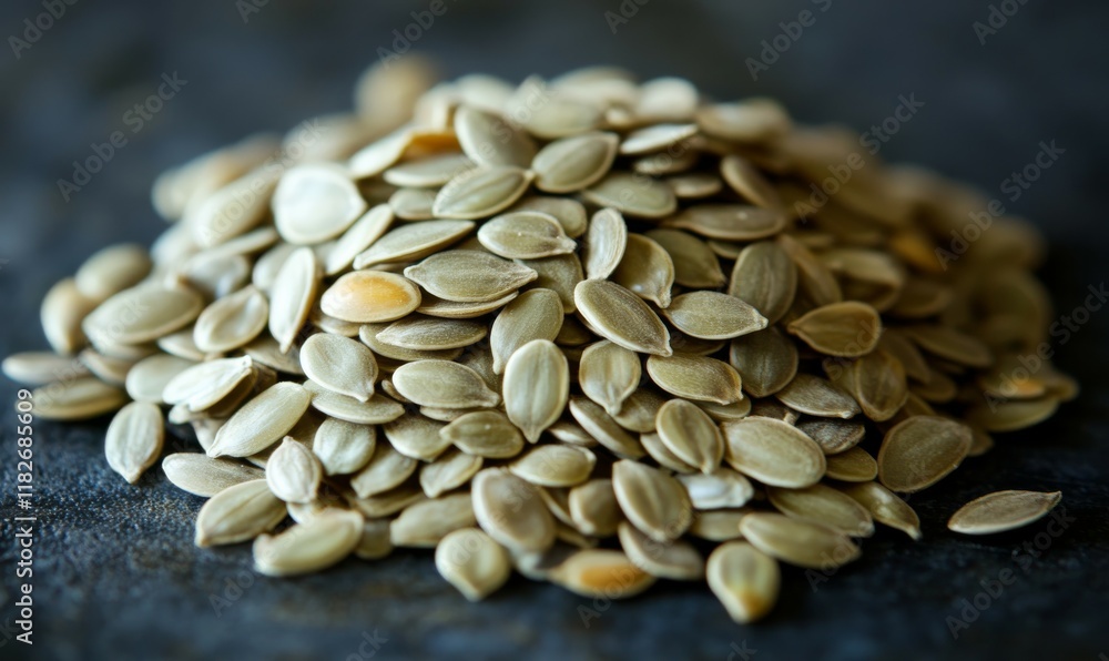 Pile of small, round seeds with a textured surface, commonly used in cuisine for their nutritional benefits. Pile of small, round seeds with a textured surface, commonly used in cuisine for their nutritional benefits.