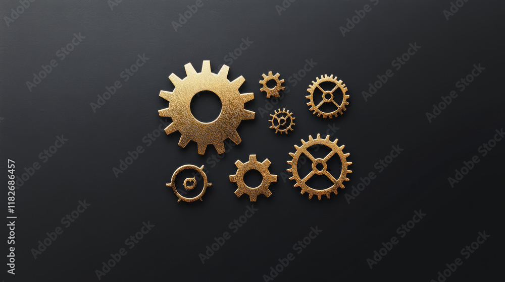The head vector logo of gears. Brand logo in the form of gears The head vector logo of gears. Brand logo in the form of gears