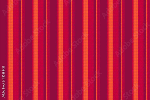 Mepetition seamless vertical vector, 60s background stripe lines. Jug texture pattern textile fabric in red and pink colors.