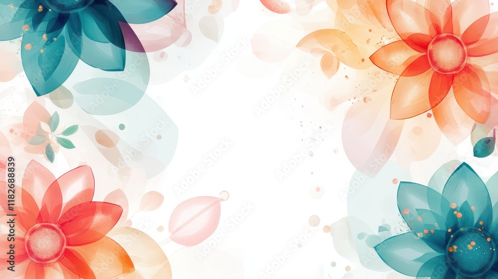 Obraz premium White background with beautiful abstract pattern, banner design