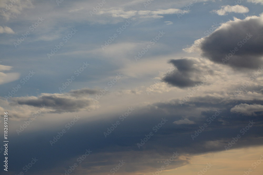 Sky with clouds of different shades Sky with clouds of different shades