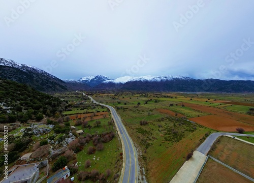 Omalos Plateau Crete Chania Entrance of the Samaria Canyon 