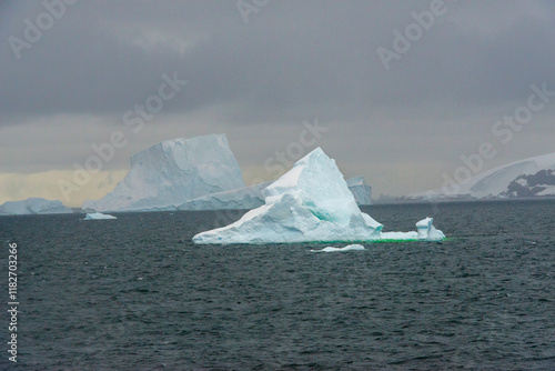 Lemaire Channel, Antarctica. Icebergs in the Lemaire Channel.