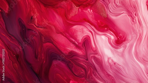 Abstract background in red colors. Holographic red and pink colors.